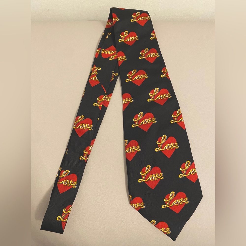 Authentic Moschino vintage silk tie